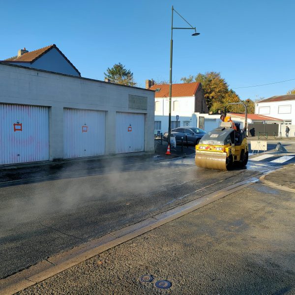 Travaux de voirie rue Neruda
